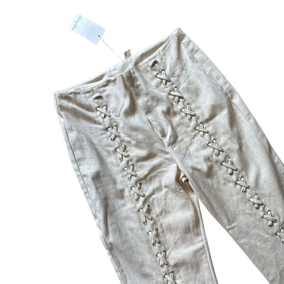Revolve Emory Park Lace-Up Cotton Pants - Picture 5 of 9
